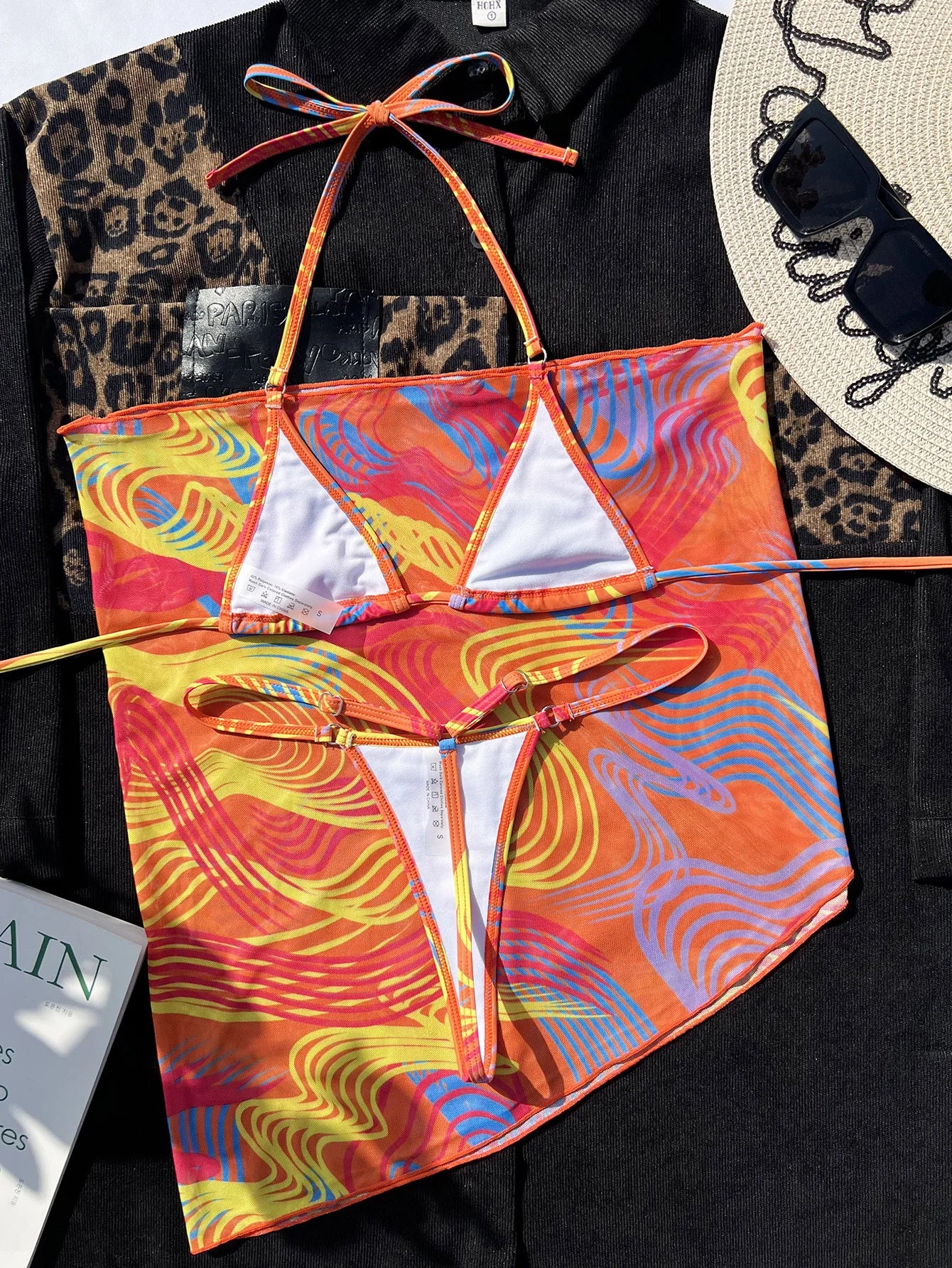 Thong Swimwear Beachwear Bikini Set