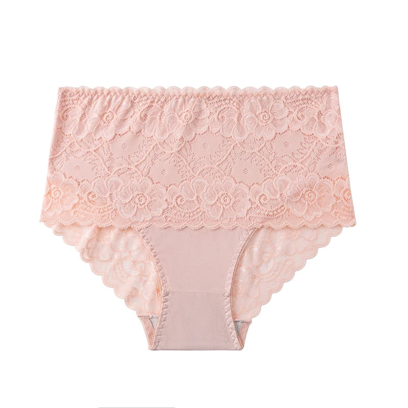 Elegant High-Rise Lace Stretchy Panty
