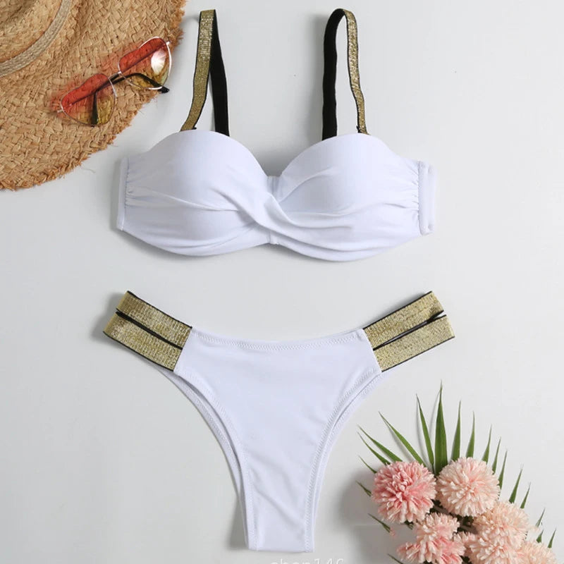 Fashion Strap Detail Bikini Set – Beach wear