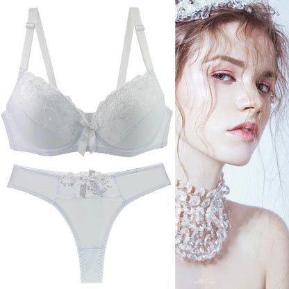 Feminine Lace Bra & Matching Panty Set