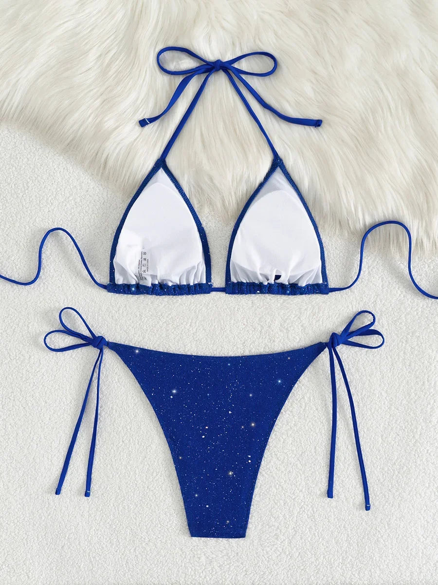 Minimalist Triangle Bikini Ensemble