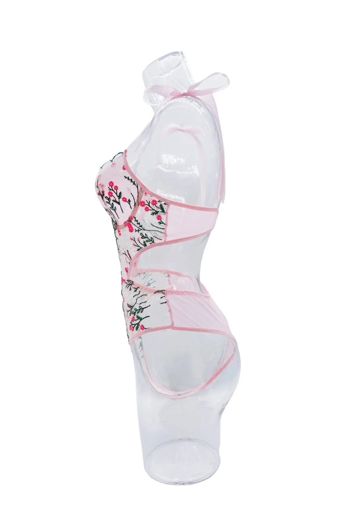 Floral Lace Underwire Bra & Brief Set