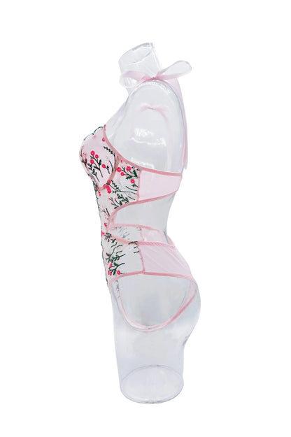 Floral Lace Underwire Bra & Brief Set
