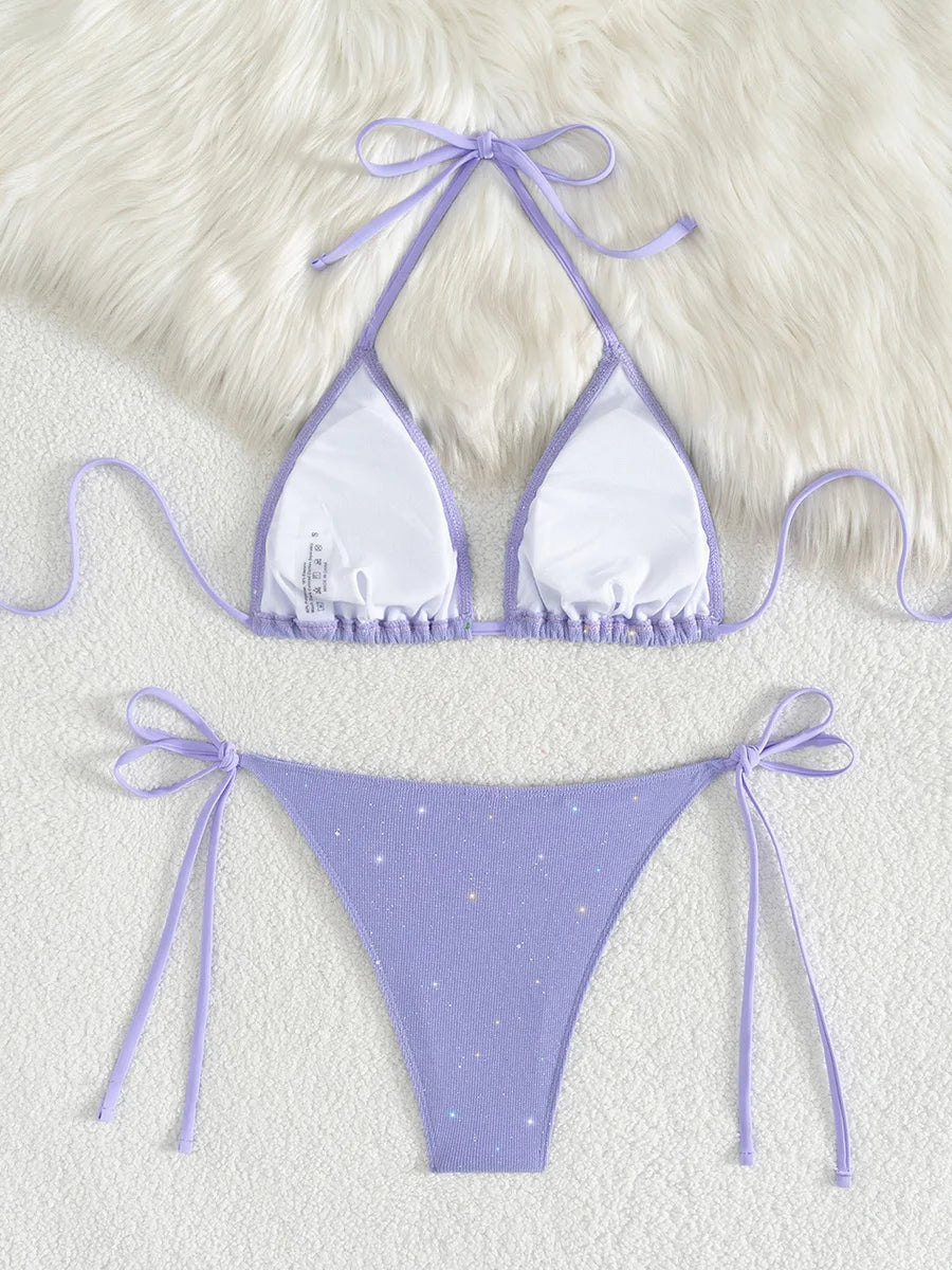 Minimalist Triangle Bikini Ensemble