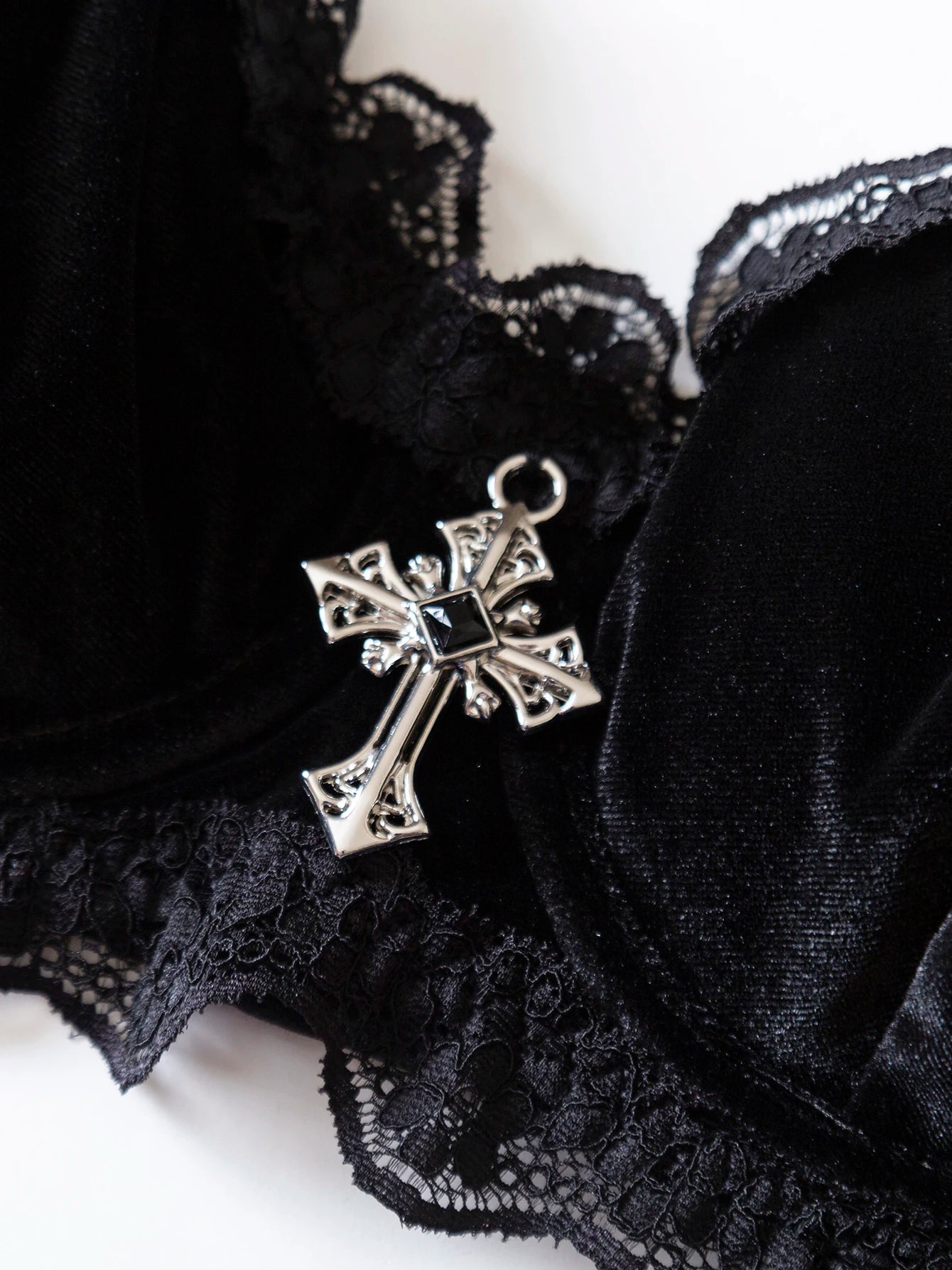 Unlined Sequined Underwire Bra & Brief Set