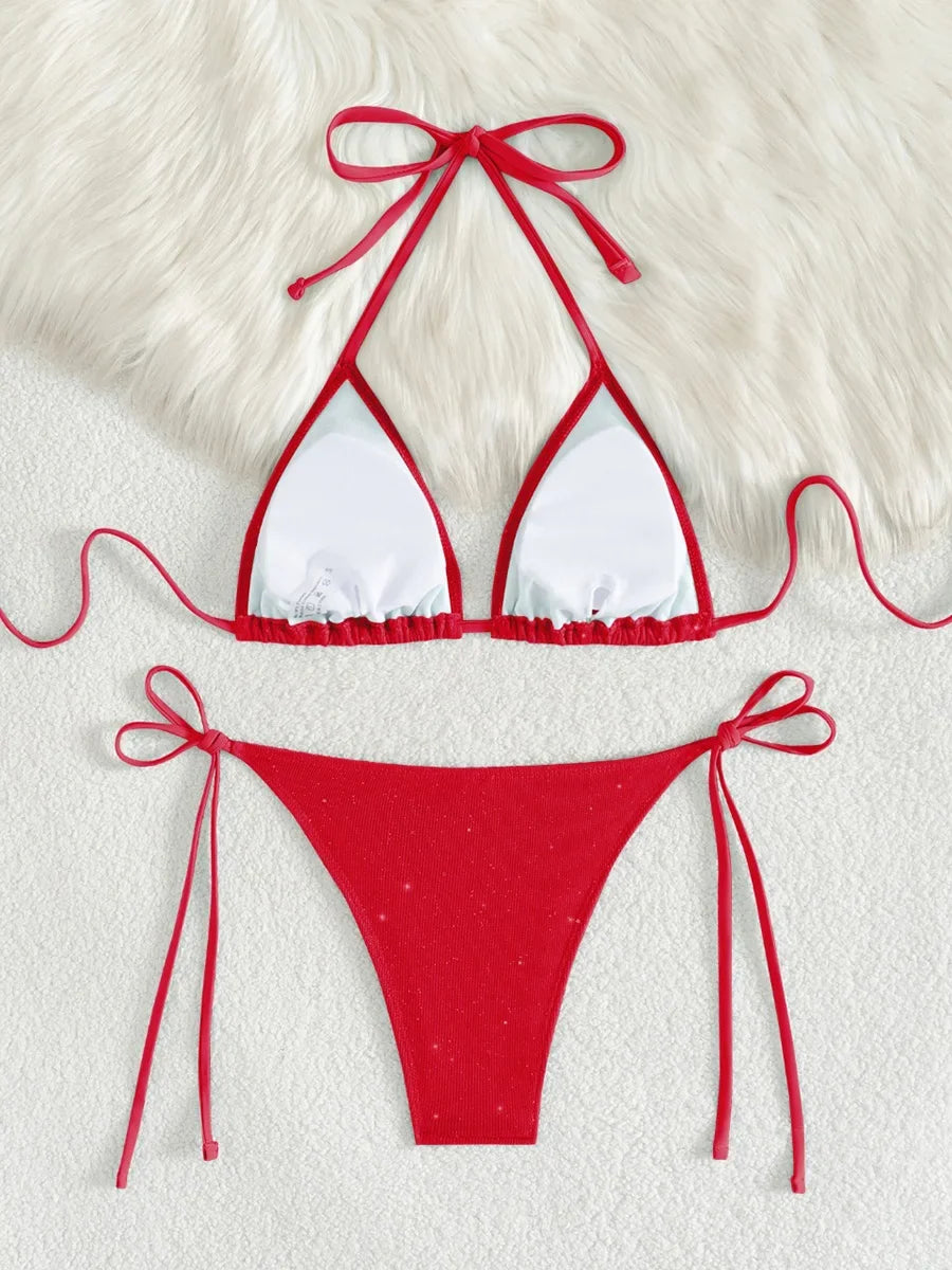 Minimalist Triangle Bikini Ensemble