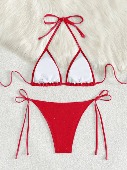 Minimalist Triangle Bikini Ensemble