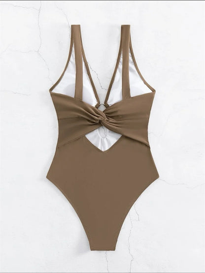 Hollow-Cut Beach Bikini Set