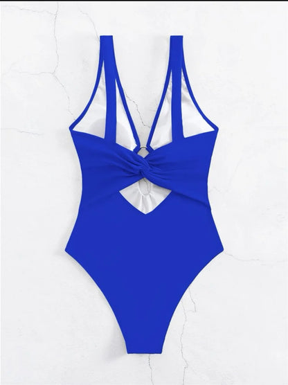 Hollow-Cut Beach Bikini Set