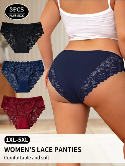 Delicate Hollow Embroidery Lace Panty
