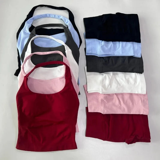 Seamless Stretch Workout Shorts & Tank Top