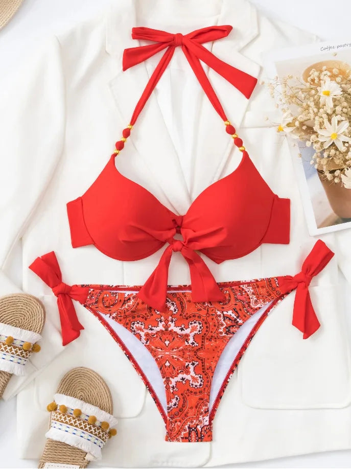Bikini Swimsuit Thong Bikinis  Suits Brazilian