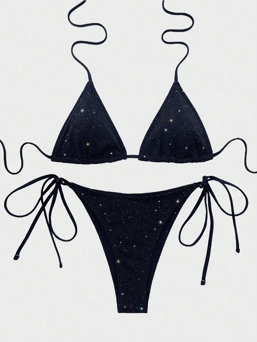 Minimalist Triangle Bikini Ensemble