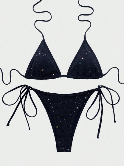 Minimalist Triangle Bikini Ensemble