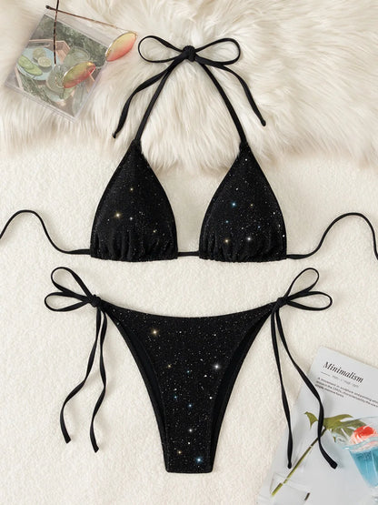Minimalist Triangle Bikini Ensemble