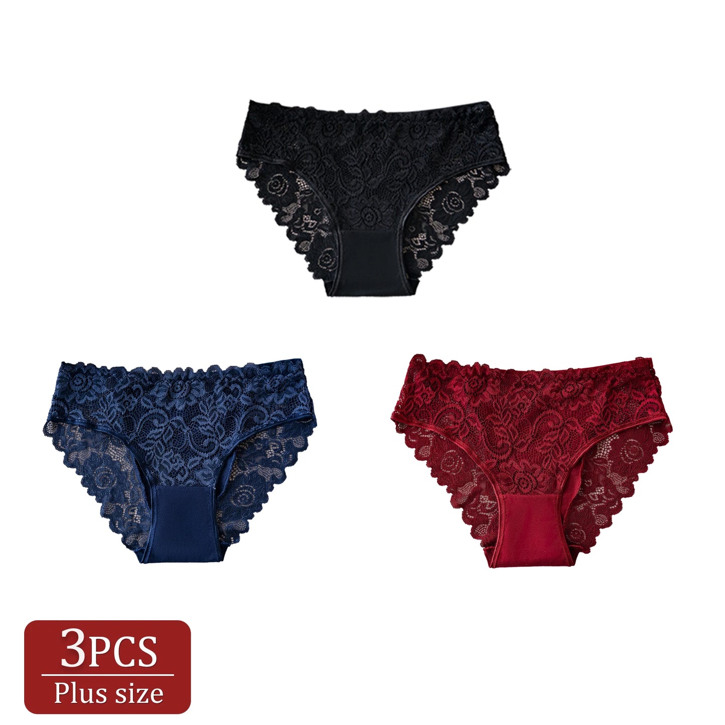 Delicate Hollow Embroidery Lace Panty