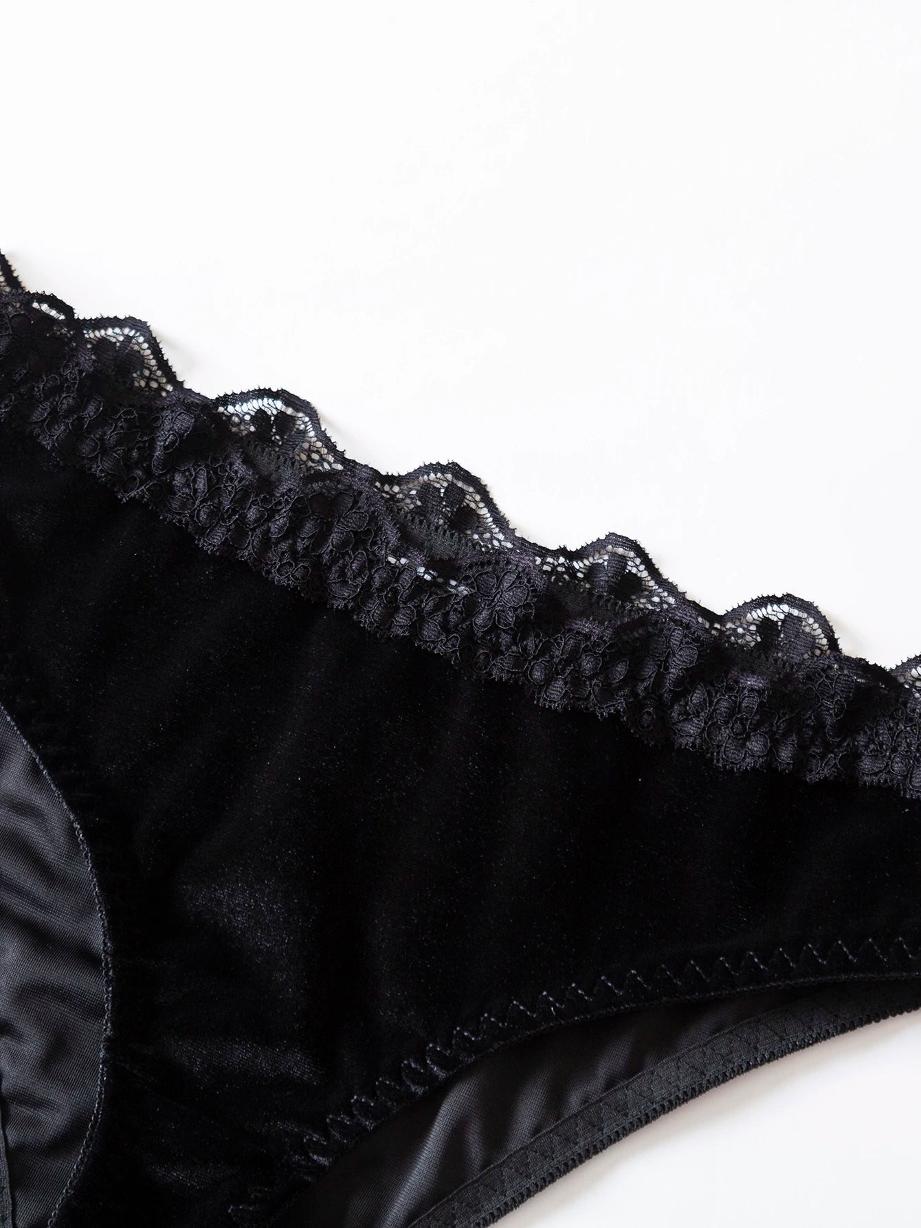 Unlined Sequined Underwire Bra & Brief Set
