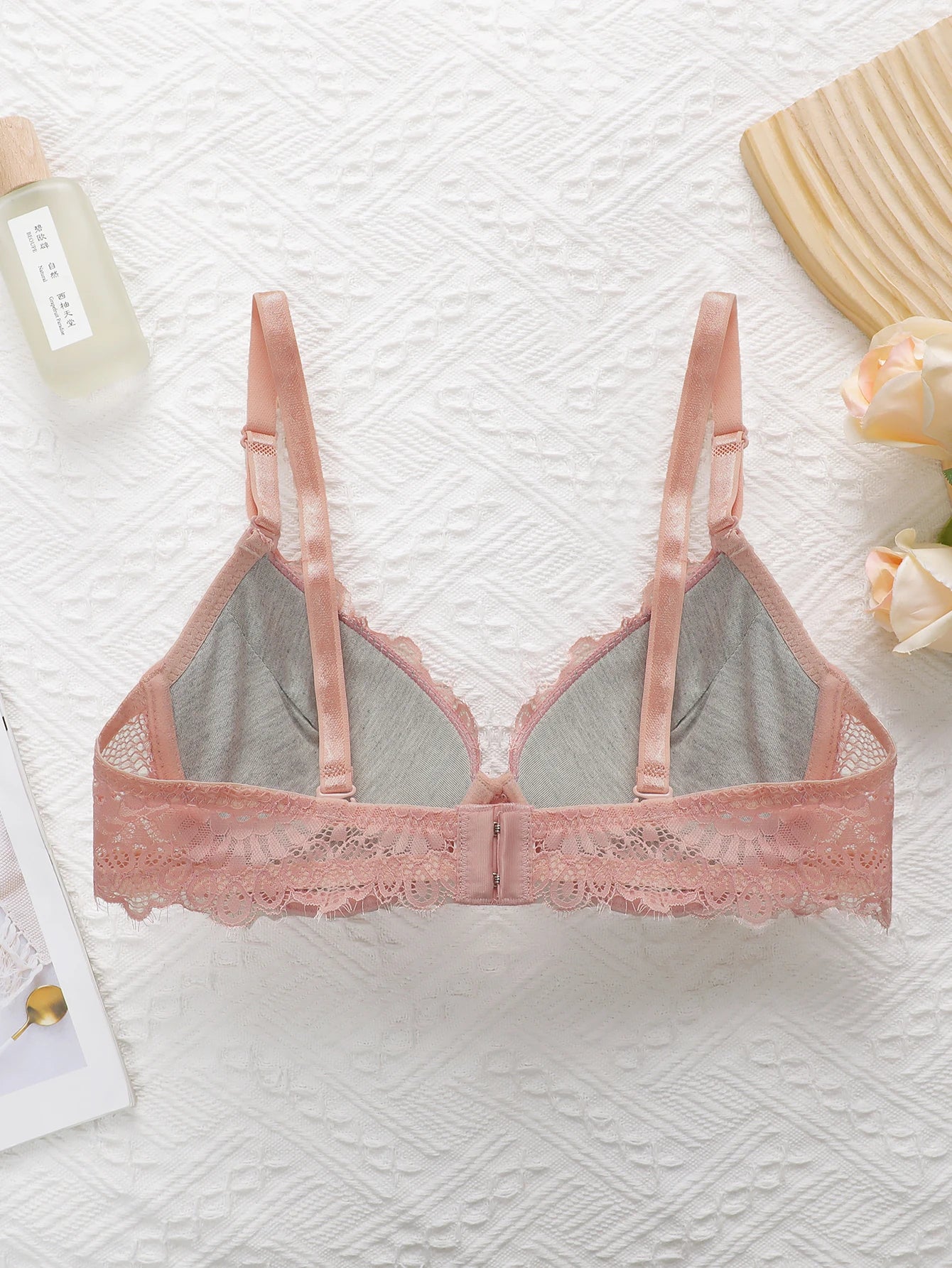 Embroidered Push-Up Bra
