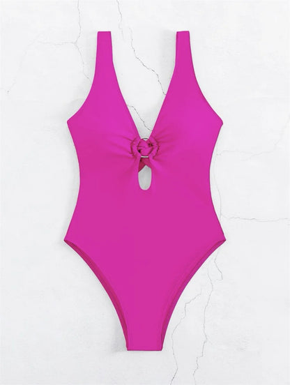 Hollow-Cut Beach Bikini Set