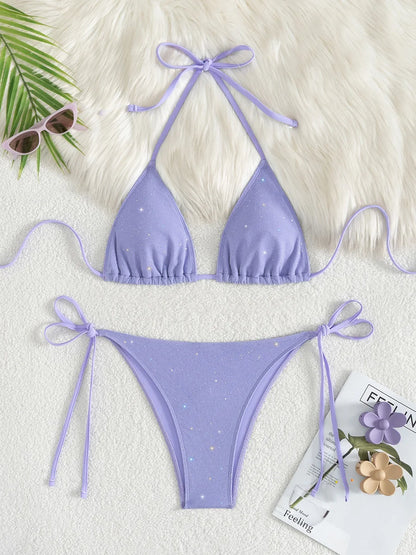 Minimalist Triangle Bikini Ensemble