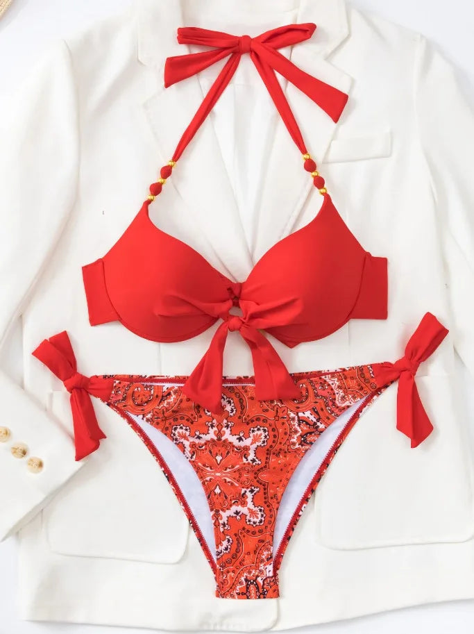 Bikini Swimsuit Thong Bikinis  Suits Brazilian
