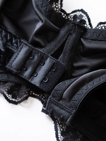 Unlined Sequined Underwire Bra & Brief Set