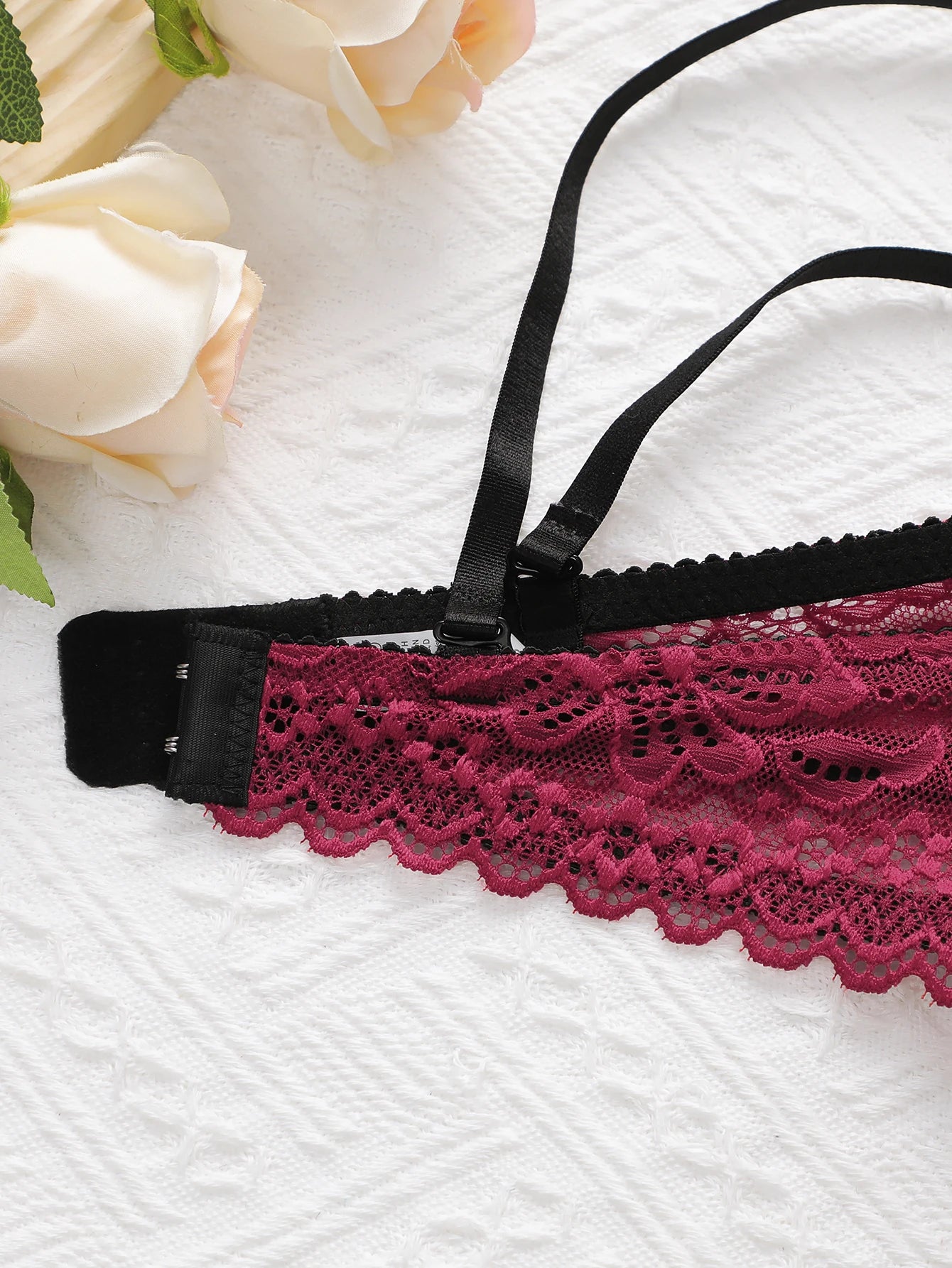 Red Lace Push-Up Underwire Bra & Set