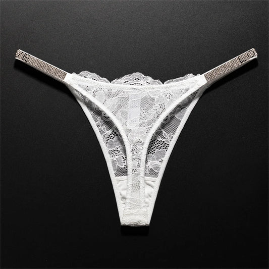 Lace Thong Breathable T-back