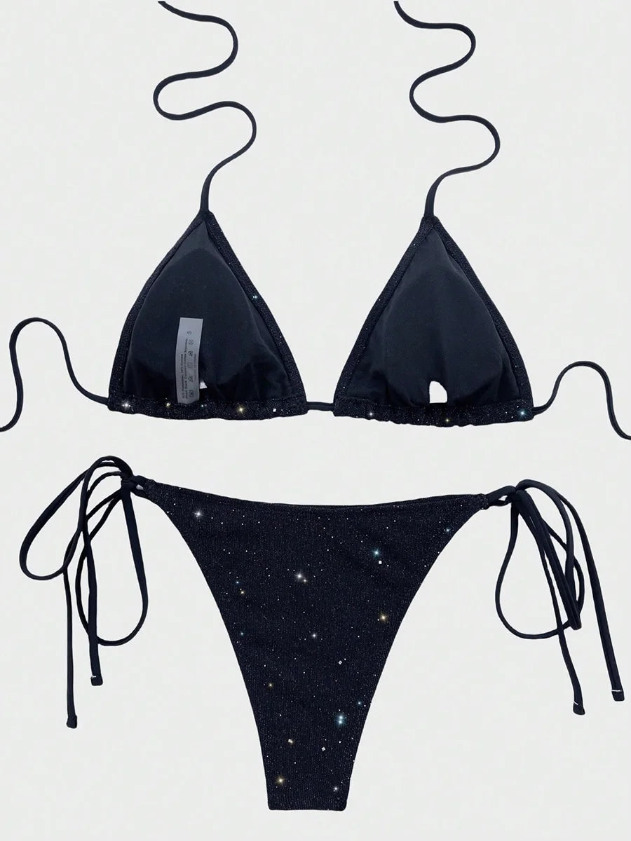 Minimalist Triangle Bikini Ensemble