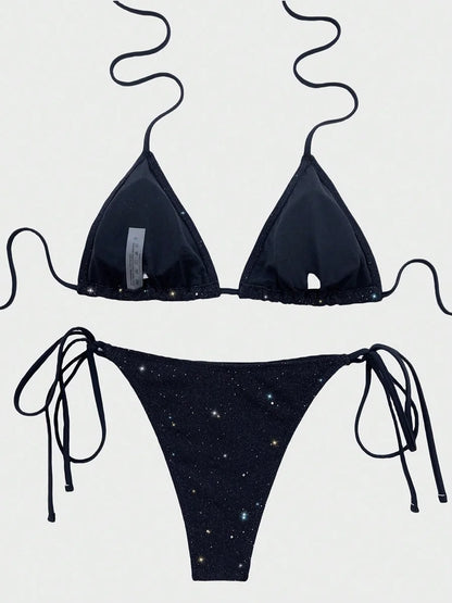 Minimalist Triangle Bikini Ensemble