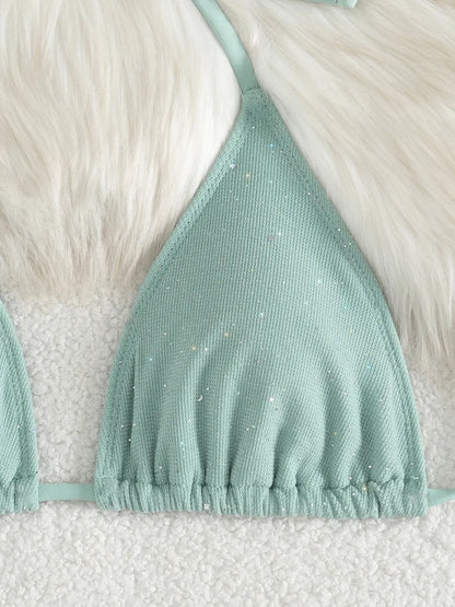 Minimalist Triangle Bikini Ensemble