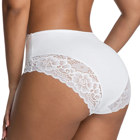 Elegant High-Rise Lace Stretchy Panty