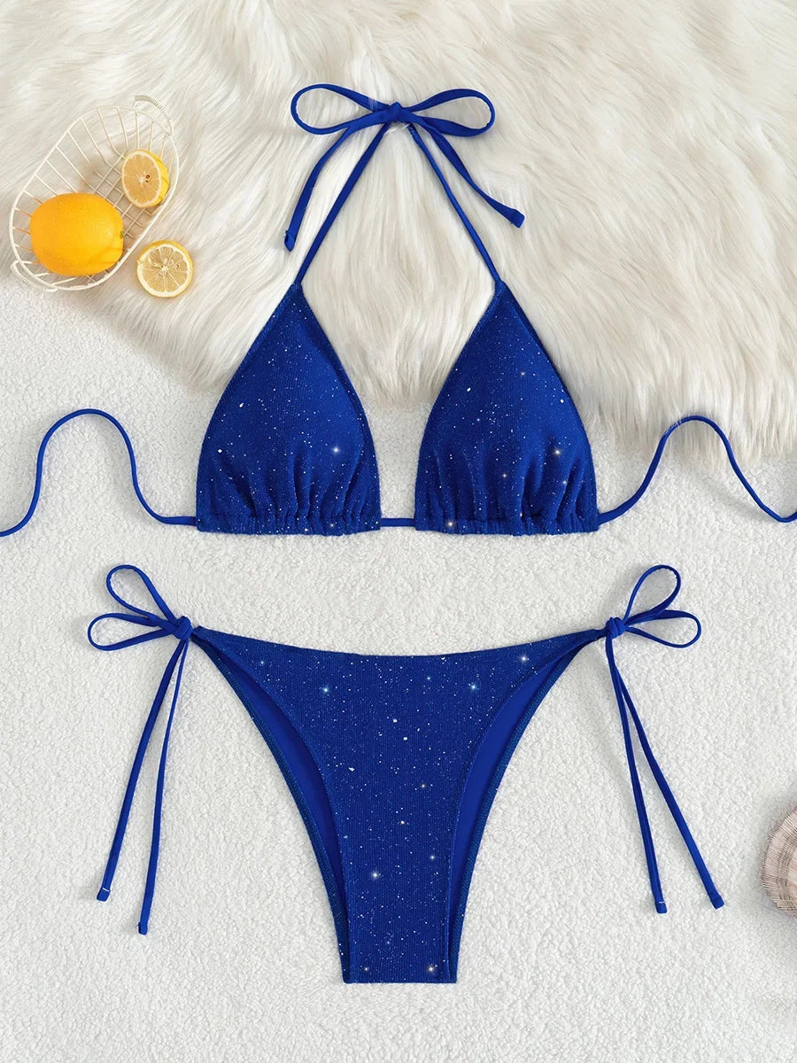 Minimalist Triangle Bikini Ensemble