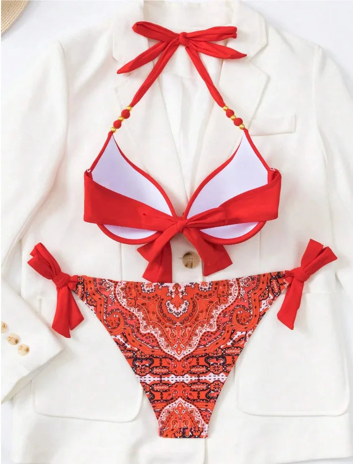 Bikini Swimsuit Thong Bikinis  Suits Brazilian