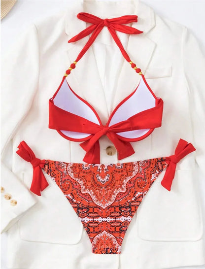 Bikini Swimsuit Thong Bikinis  Suits Brazilian