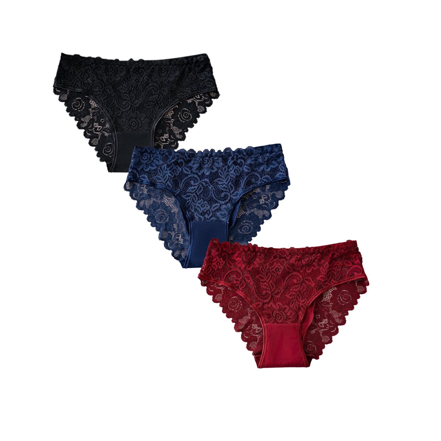 Delicate Hollow Embroidery Lace Panty