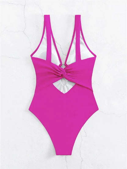 Hollow-Cut Beach Bikini Set