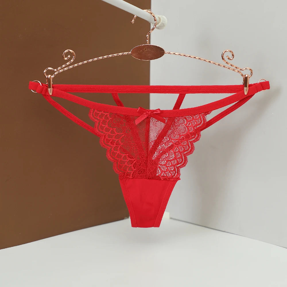 Sexy Lace Panties Women Low-waist Underwear Thong Ladies Lingerie Temptation Intimates Seamless Femlae Lingerie